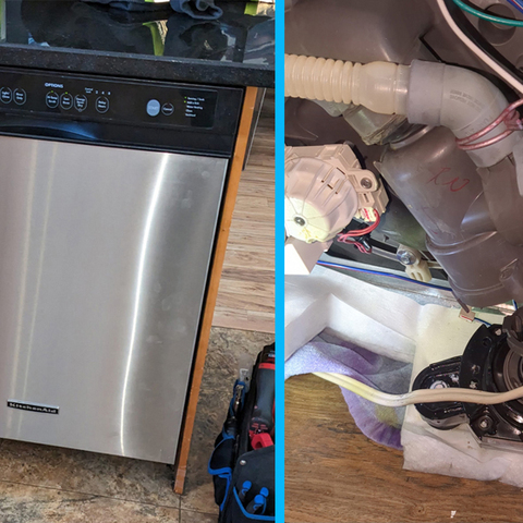 KitchenAid dishwasher wash pump service